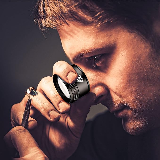 5 Pcs Jewelers Loupe Portable Monocular Magnifying Glass - Image 4