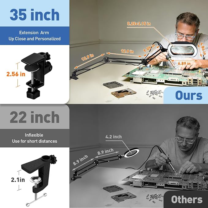 HITTI 30X & 12X Square Magnifying Glass - Image 4