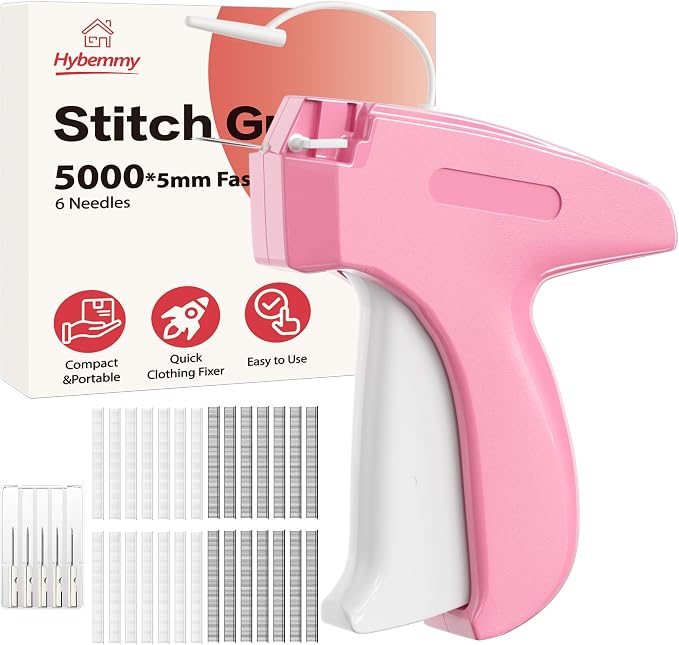 Stitch Gun for Clothes, Portable Handheld Tagging Gun for Clothing, Stitch by Hybemmy