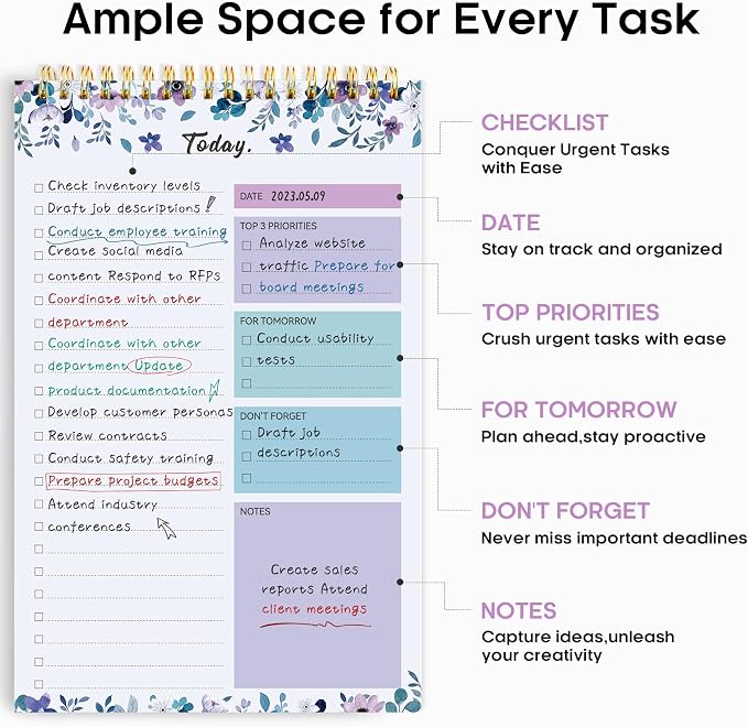 Taja To Do List Notepad - Image 2