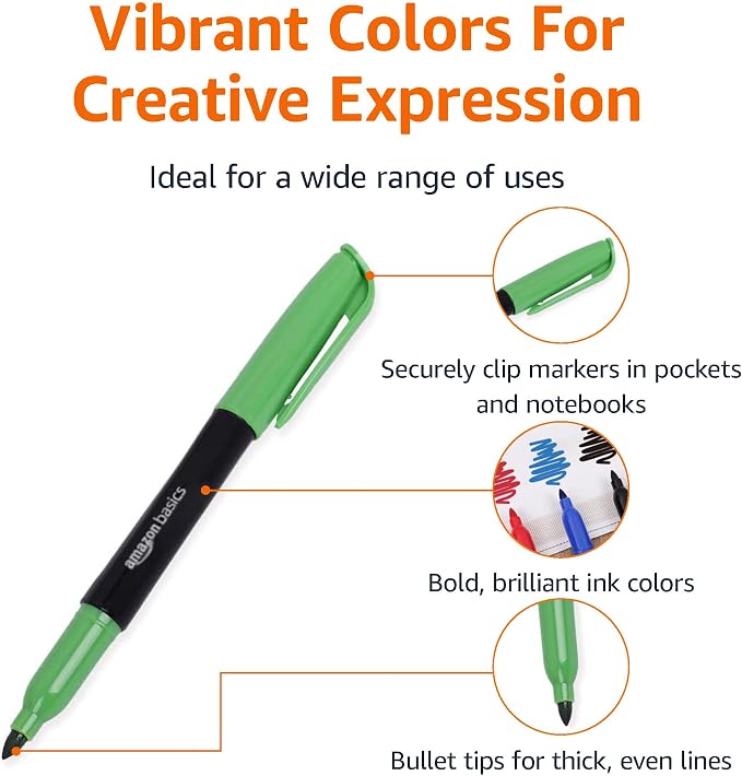 Amazon Basics Vibrant Fabric Markers - Image 3