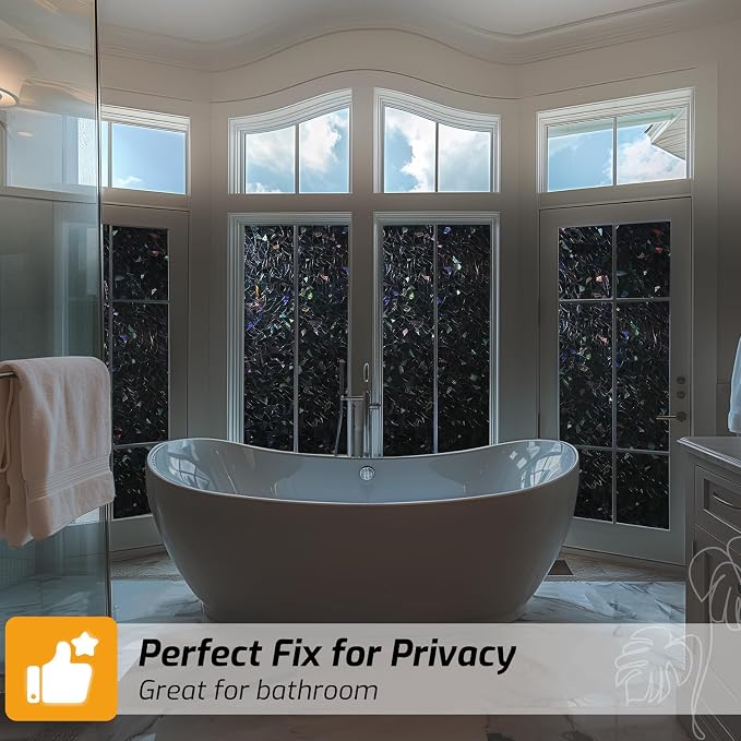 LUTE Blackout Window Film, Sun Light Blocking Window Film, 35.4" x 157.4" | - Image 6