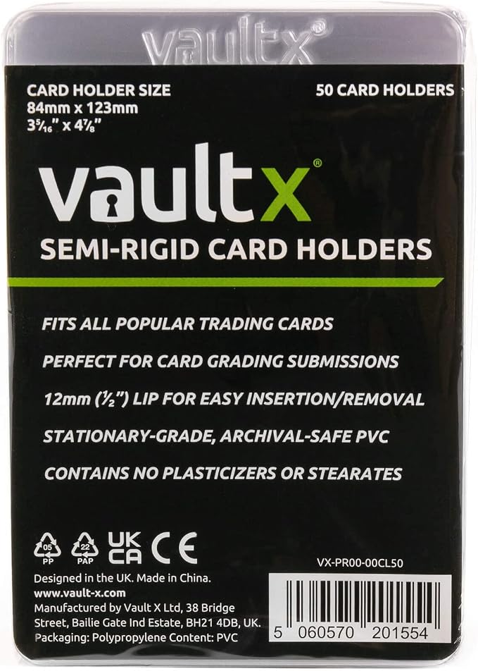 Vault X Semi-Rigid Trading Card Holders, Hard Sleeves - Image 6