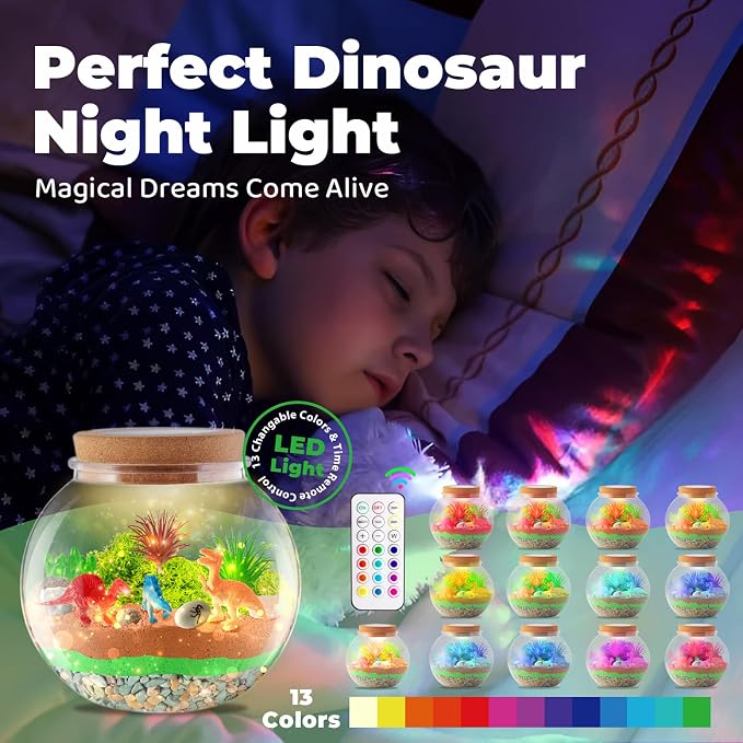JOYEEMAX Dinosaur Light-Up Terrarium Kit - Image 6