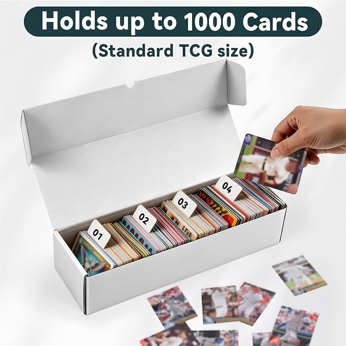 Trading Card Storage Box 6-Pack, Sports & Collectible Cards, 12.8 INCH - Image 6