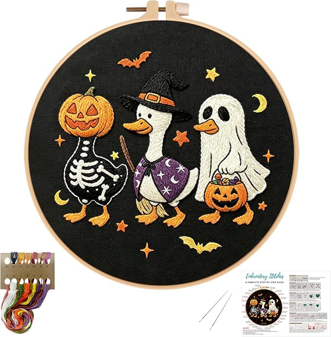 Nuberlic Halloween Embroidery Kit by Nuberlic