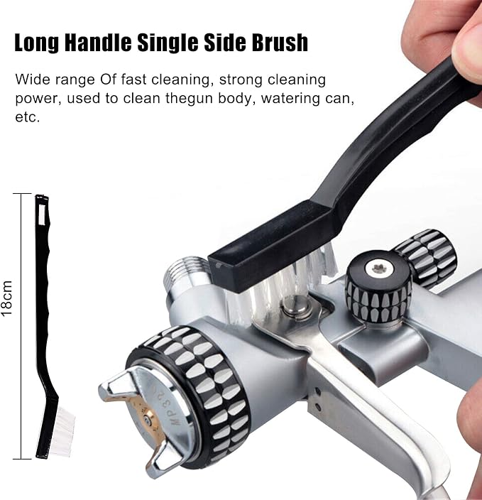 17pcs Multi-Purpose Spray Gun Cleaning Kit, Nylon Brushes Paint Gun Cleaning - Image 4