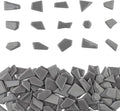 Youway Style Gray Glass Mosaic Tiles by YouwayStyle