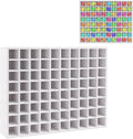 80 Grids Paint Organizer, Wall Mountable Craft Paint Storage Rack, Paint Bottle by Unknown