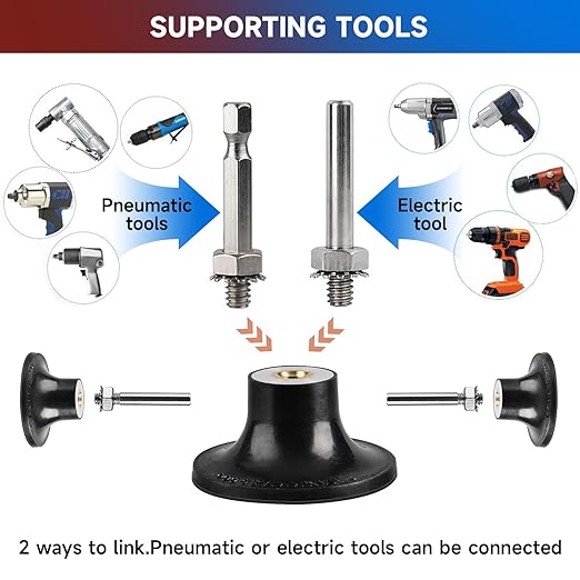 75Pcs 2 Inch Quick Change Sanding Discs Hardened Material Die Grinder Abrasive Set with 1/4" Roll Lock Holder Power Drill Accessories for Metal Wood Grinding Deburring Rust & Paint Removal