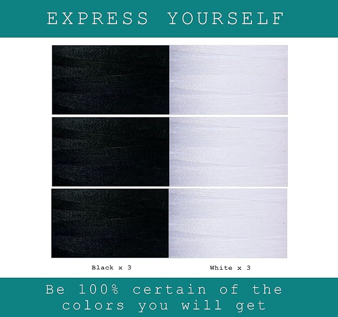 Black & White Sewing Thread - Image 4