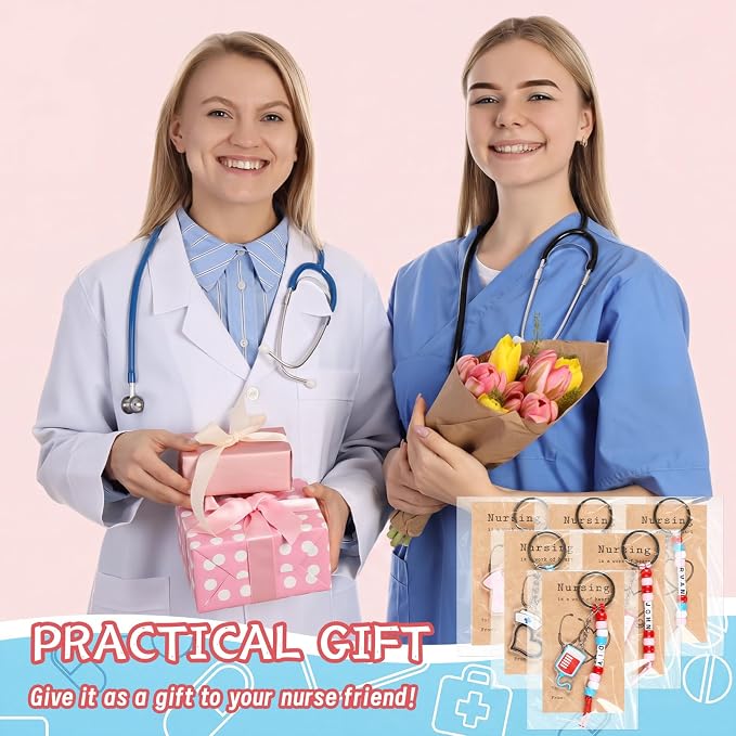 Suncalla 996 Pcs 24 Set Nurse Keychain Making Kit Medical DIY Crafts Bulk | - Image 5