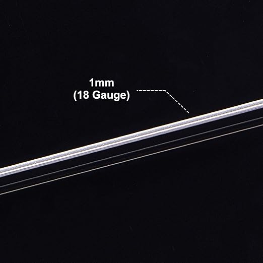 BENECREAT 18 Gauge 32 Yards Tarnish Resistant Silver Wire Jewelry Beading Wire - Image 3