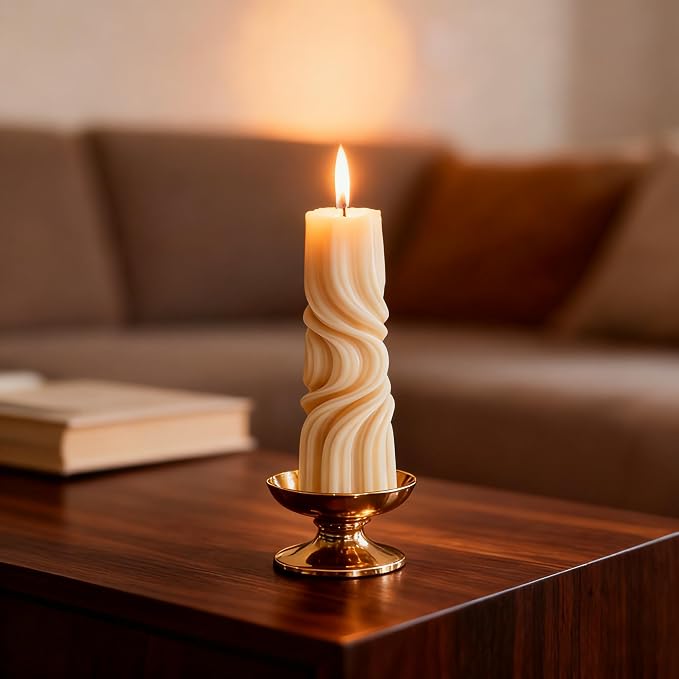 2 Packs Spiral Wave Silicone Candle Molds - Image 7
