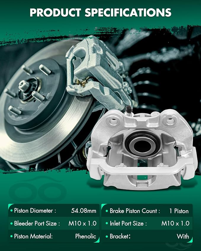 SCITOO 18-B4726 Rear Left Brake Caliper w/Bracket For Cadillac For DeVille,For Chevy For Astro/For Silverado 1500/For Suburban 1500/For Tahoe,For GMC For Safari/For Yukon XL 1500
