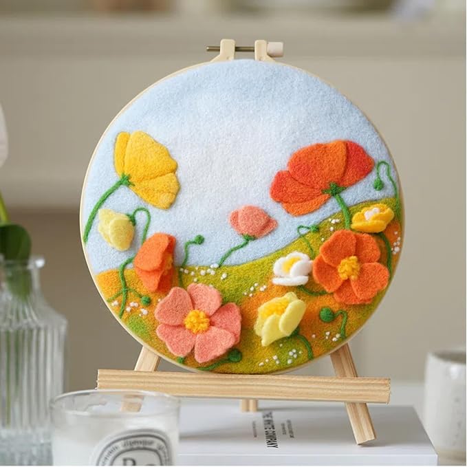 Wonafa DIY Wool Needle Felt Starter Kit, Beginner Needle Felt Kit - Image 3