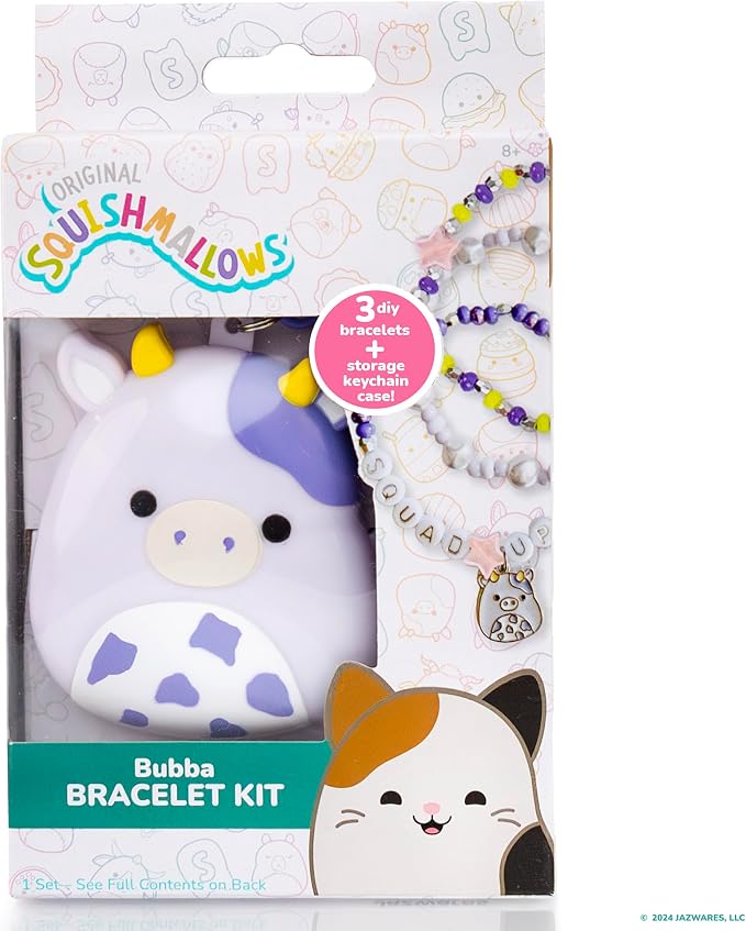 Original Squishmallows Bubba The Cow Bracelet Kit, Bracelet Making Kit - Image 7