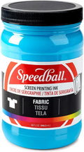 Special Fabric Screen Printing Ink Colour: Peacock Blue, 32 oz by SpeedballArt