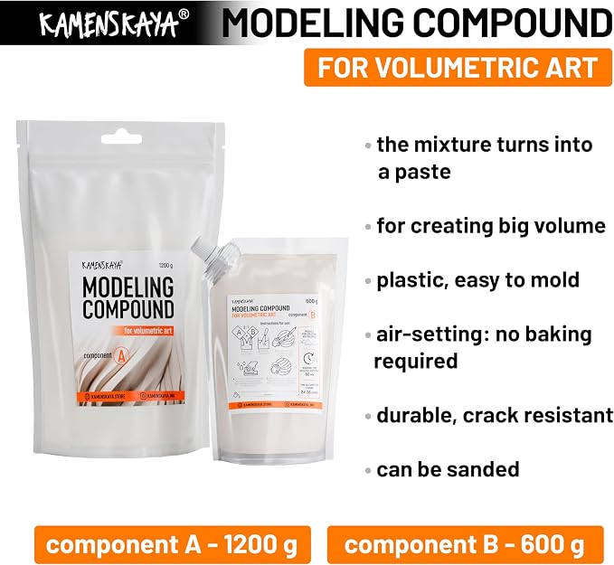 KAMENSKAYA Modeling Compound for Volumetric Paintings, and Restorative - Image 2
