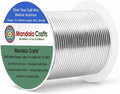 Mandala Crafts 16 Gauge Silver Tone Anodized Aluminum Craft Wire, 100 FT | by MandalaCrafts