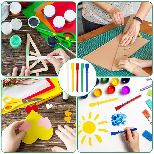 5Pcs Colored Plastic Smear Spreaders, Mini Glue Sticks, Easy Clean Glue Scrapers - Image 6