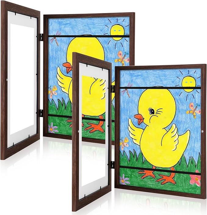 Kids Art Frames, 10x12.5 Front Opening Kids Artwork Frames Changeable, Displays by GULETHUN