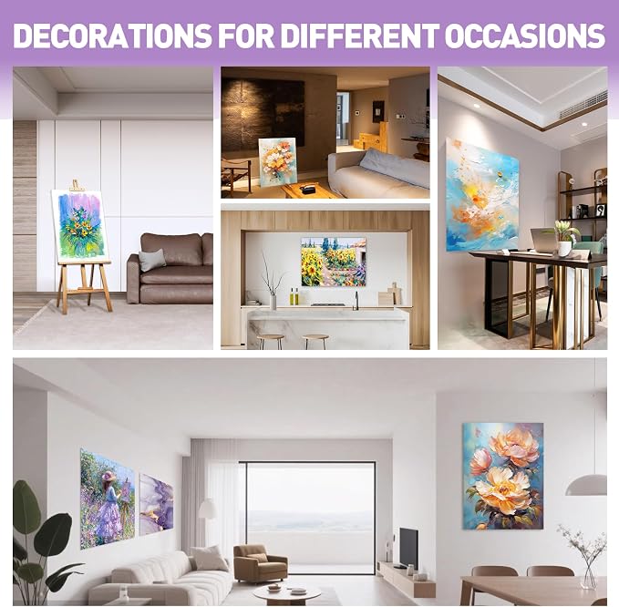 FUMILE Canvas for Painting 18x24, 4 Pack Large Stretched Canvas for - Image 7
