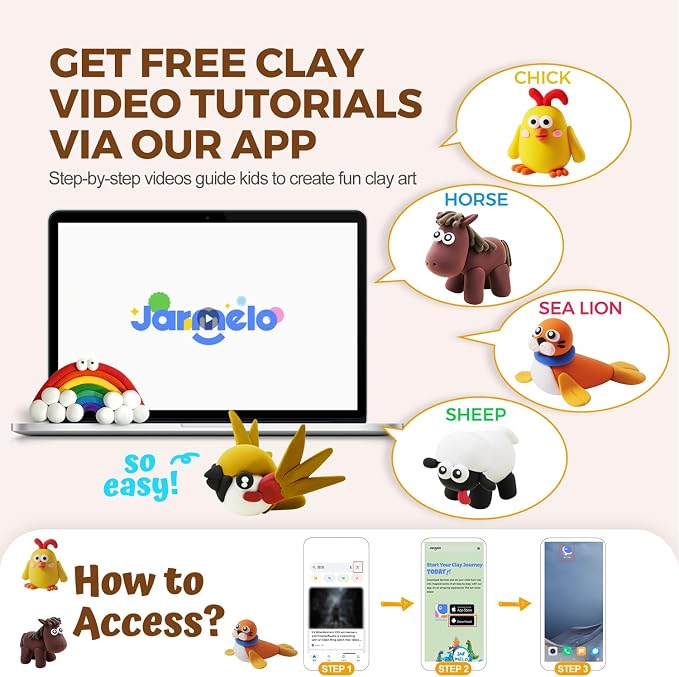 Air Dry Clay for Kids, Modeling Clay Kit - Image 4