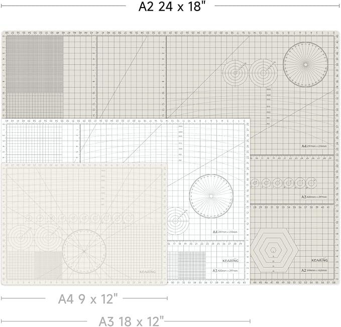 KEARING Large A2 Self-Healing Cutting Mat - Image 2