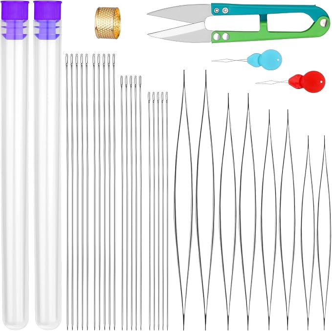 UOOU 28 Pcs Beading Needles Set, Beading Needles by UOOU