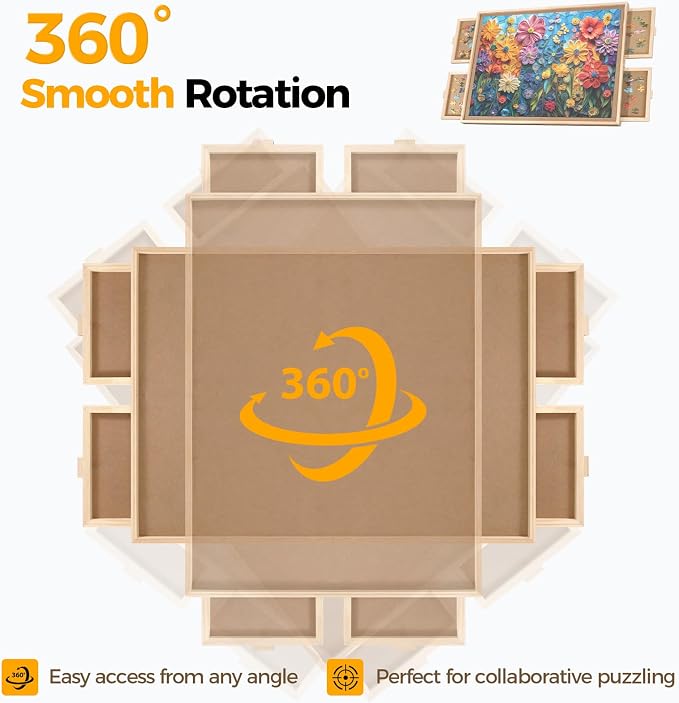 BuilderButler 2000 Pieces Rotating Puzzle Board - Image 4
