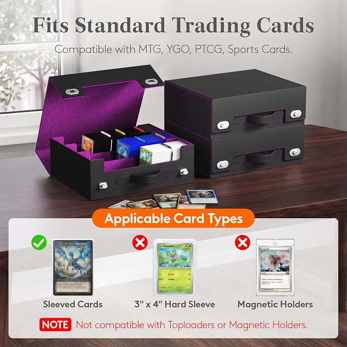 Lifewit Trading Card Storage Box - Image 3