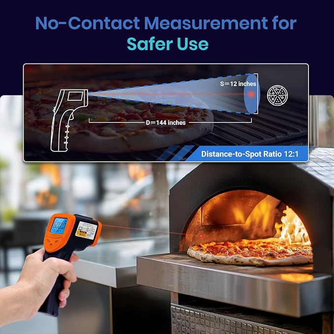 Etekcity Infrared Thermometer Laser Temperature Gun, -58°F~1130°F, Pizza Oven - Image 6