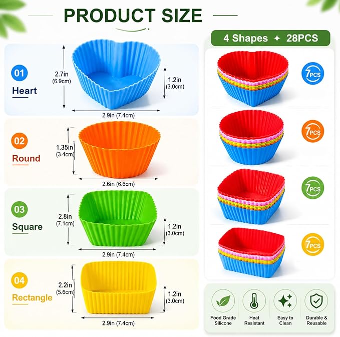 XANGNIER 104 Pcs Silicone Lunch Box Dividers - Image 6