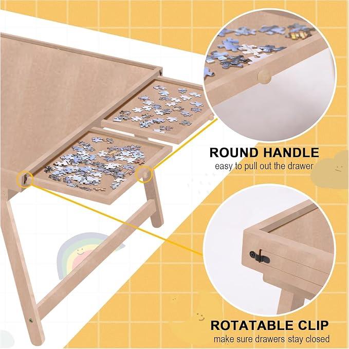 Puzzle Board 1500 Pieces, Jigsaw Puzzle Table - Image 2