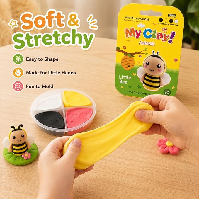 Air Dry Clay Kit, 12 Animals Kingdom Modeling Clay - Image 5
