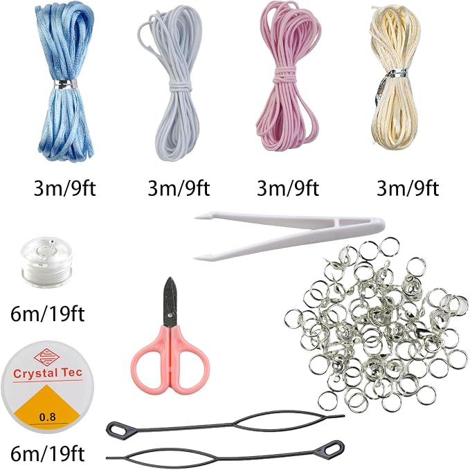 Acrylic Pony Beads Jewelry Making Kit – 110 Colors, UV Color Changing & Glow - Image 4