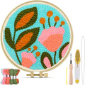 TINDTOP Punch Needle Kits, Tulip Punch Embroidery Kits by TINDTOP
