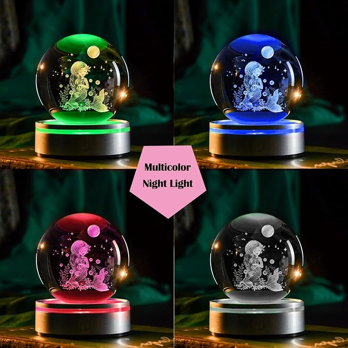 IFOLAINA Mermaid Crystal Ball Gifts - Image 4