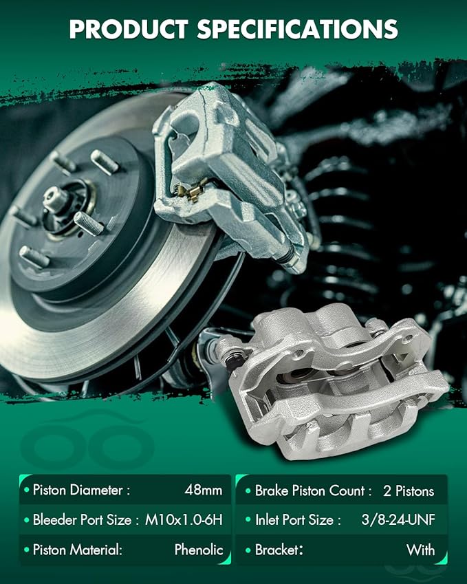 SCITOO 18B4826 Disc Brake Caliper Assembly with Bracket Fit For Jeep Grand Cherokee 1999 2000 2001 2002 2003 2004