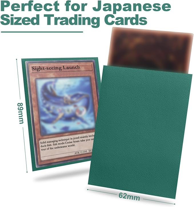 Green Card Sleeve 200 Pack Compatible - Image 2