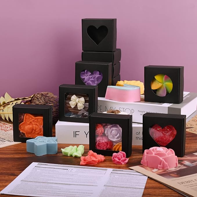 Moukiween 30 PCS Black Soap Boxes - Image 6
