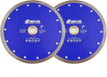 SHDIATOOL 7 Inch Diamond Saw Blade Cutting Porcelain Tile Ceramic Granite Marble Brick(2-Pack)