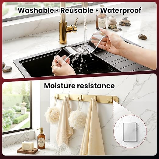 NULTAT Double Sided Tape Heavy Duty, Nano Reusable, Washable Double Stick Tape - Image 4