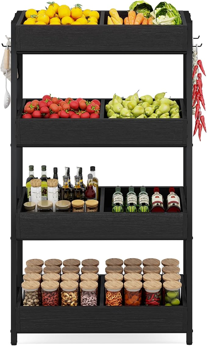 Tribesigns 4-Tier Retail Snack Display Shelf, Snack Rack Display Stand - Image 7