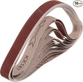 HARFINGTON 1-1/2 x 30 Inch Sanding Belts, 10 Pcs 600 Grits Aluminum Oxide Abrasive Belt Sander File Belt for Woodworking, Metal Polishing, Knife Sharpener