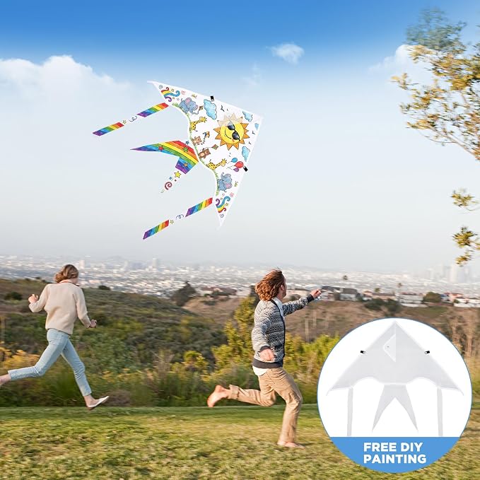 Honoson 20 Pieces DIY Blank Kite - Image 3