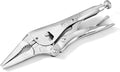 MAXPOWER 9-inch Long Nose Locking Pliers, Locking pliers with Two-position Opening Adjustment, Max Jaw Opening 3.14"