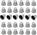 LGEGE 30PCs Silver toned Vintage DIY Crafts Metal Sewing Thimbles, Sewing Thimble (Size (Approx):19mm x 18mm)