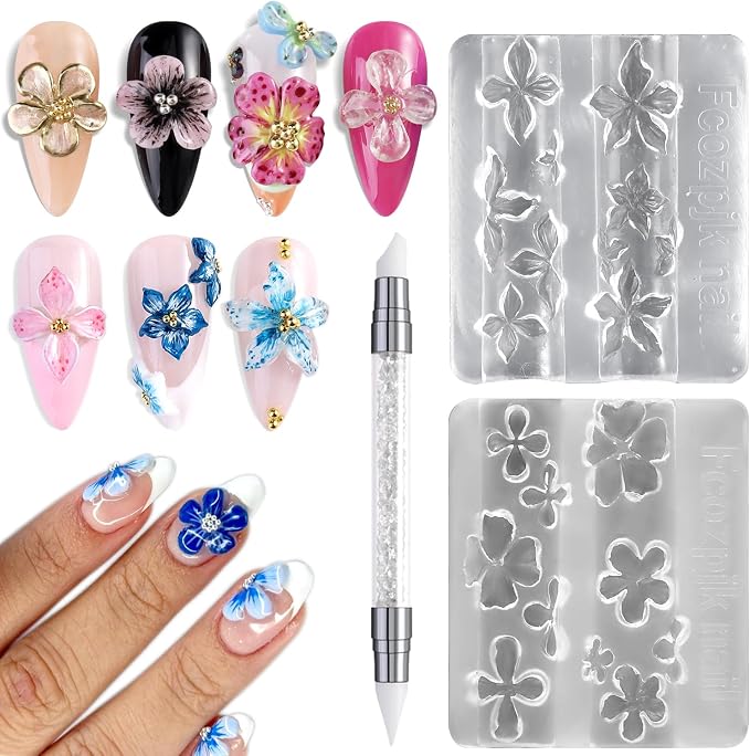 Fcozpjk Silicone Nail Art Molds by Fcozpjk